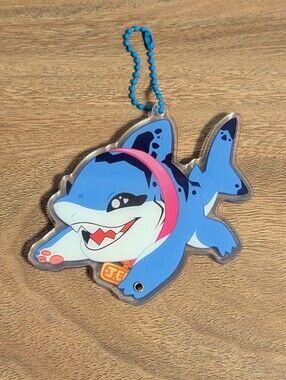 Marvel Rivals Jeff The Land Shark 3D acrylic Shaker Keychain Bag Charm Kawaii